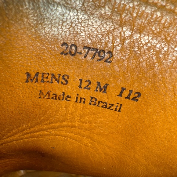 Johnson & Murphy Brown Leather Sheepskin Loafers 12 M 20-7792 Made in Brazil - Picture 10 of 10